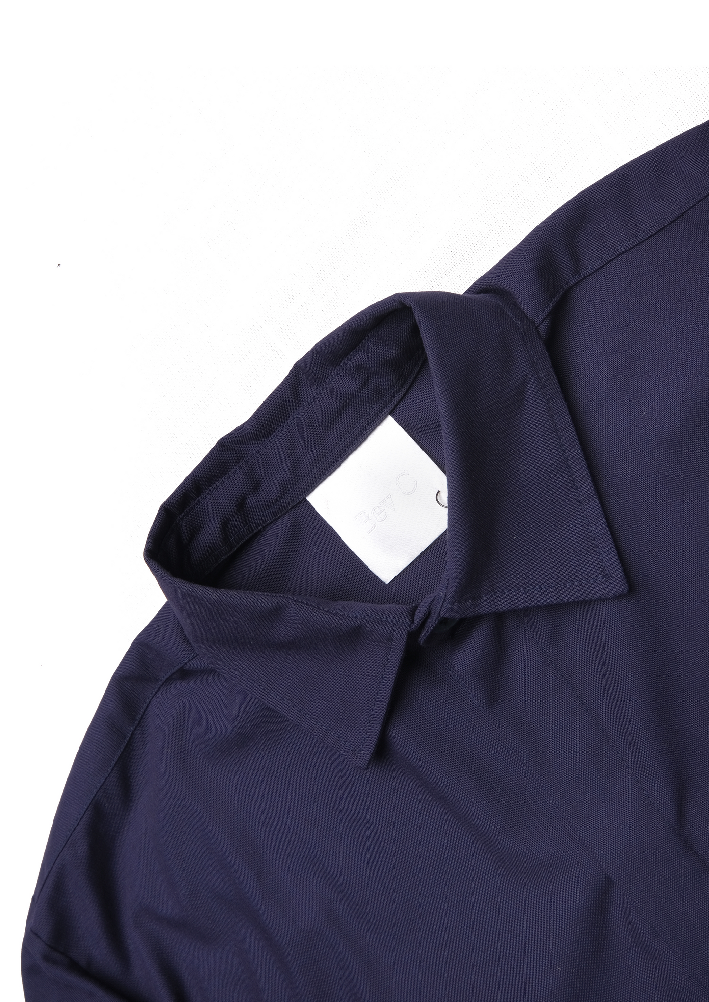 Swan Shirt Dress - Navy