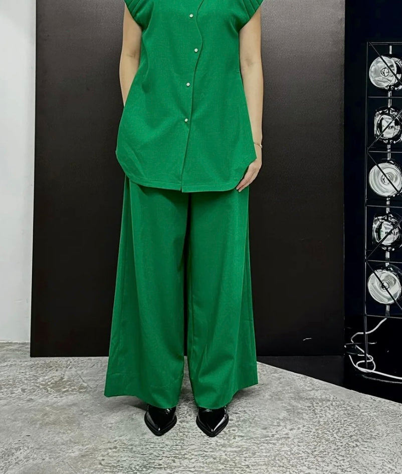 MAVI DOUBLE WAISTBAND CROPPED TAILORED PANTS