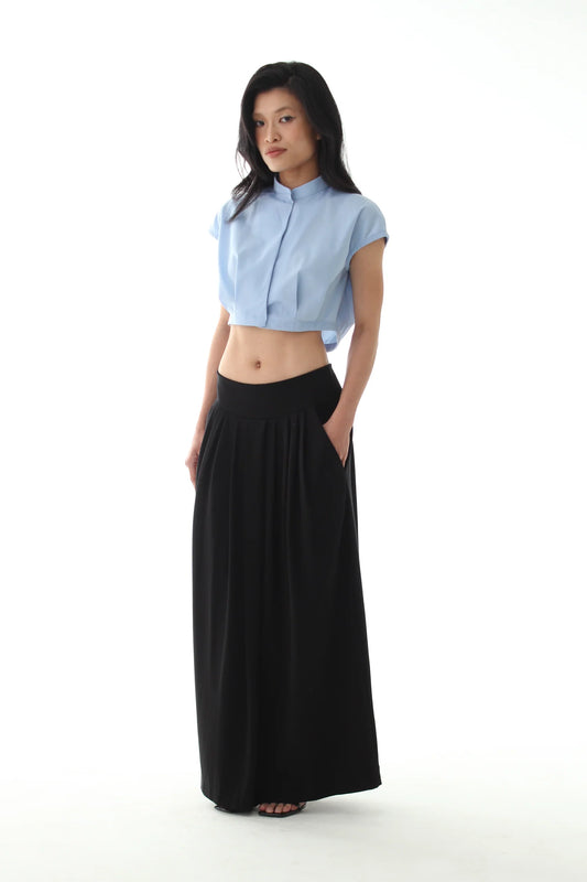 Bubble Blouse - BABY BLUE