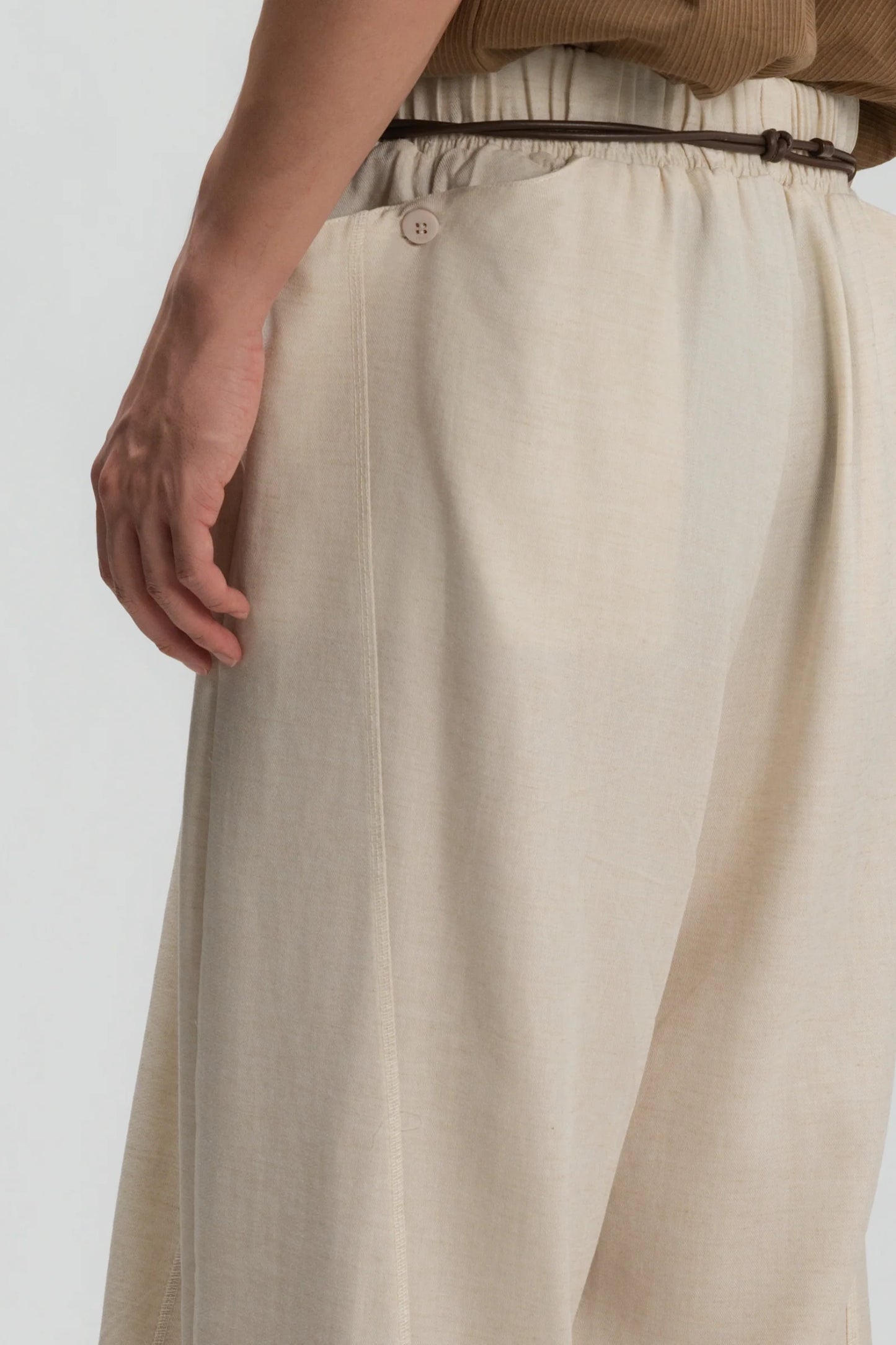 Gender Neutral Convertible Wear Long Pants 2.0 (Off White)