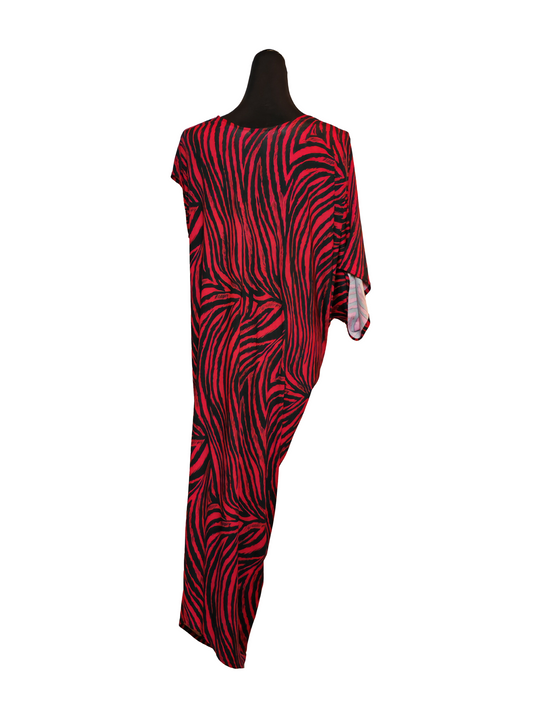Signature Dress - Red Zebra