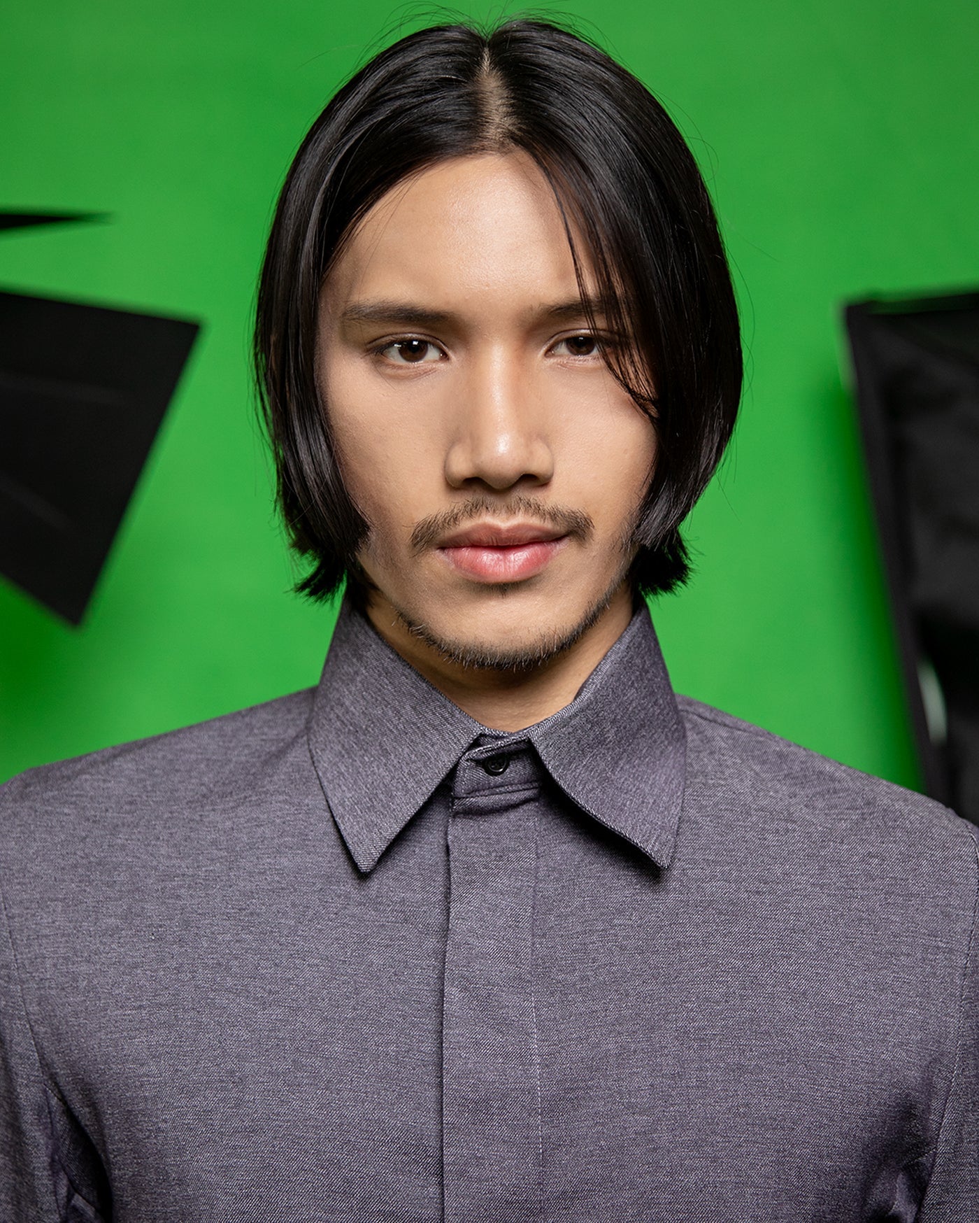 Sudirman Suit Shirt (Grey Denim)
