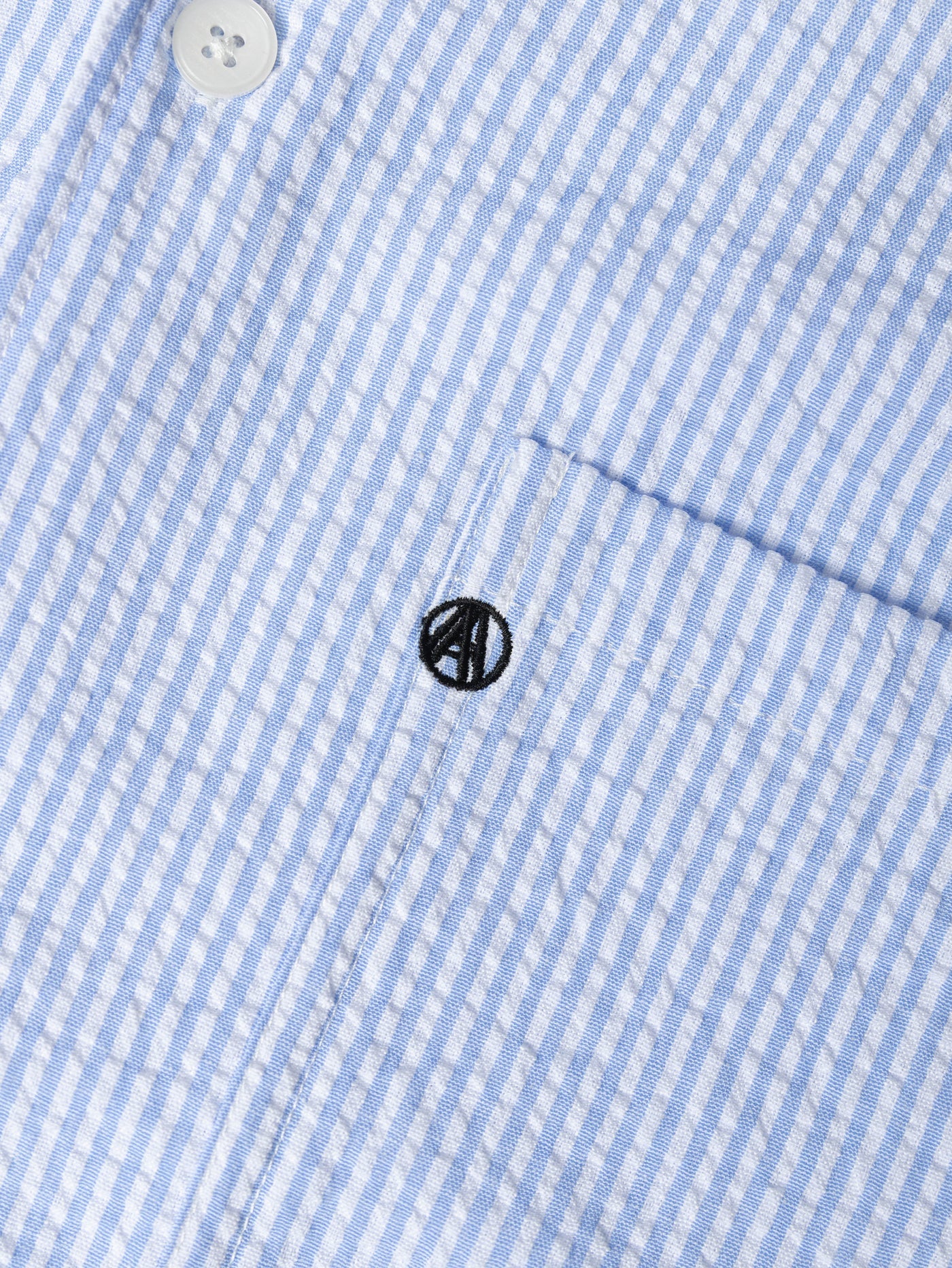 DUTY SEERSUCKER SHIRT STRIPE BLUE