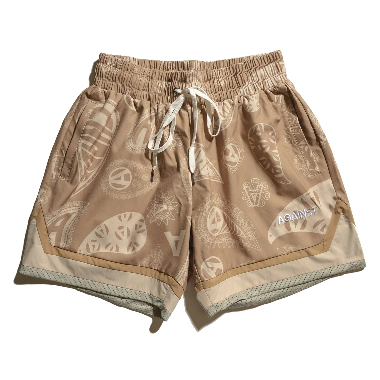 PAISLEY BALL SHORTS - KHAKI