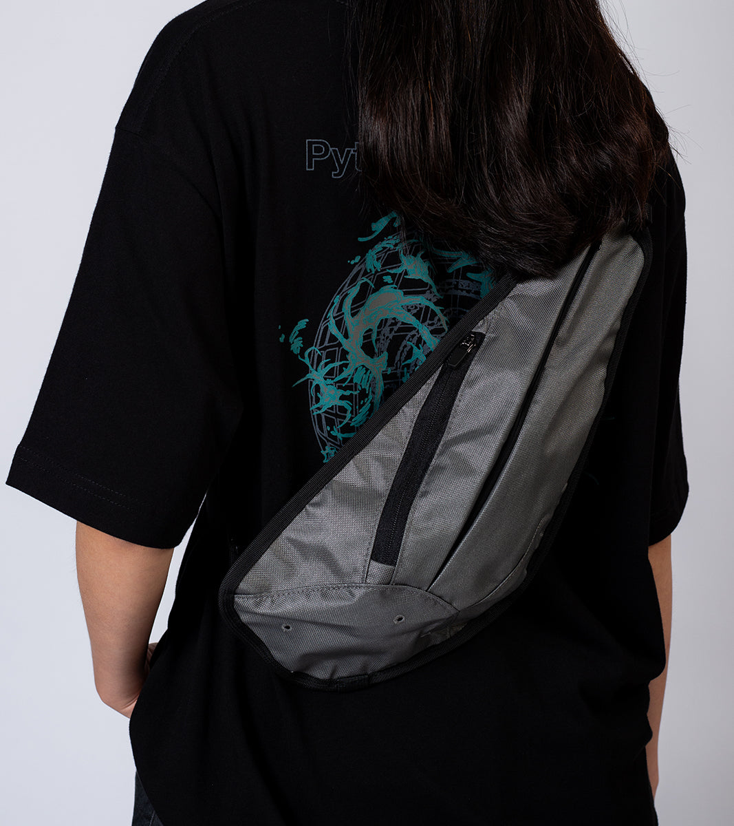 2-Side crossbody bag - Iron