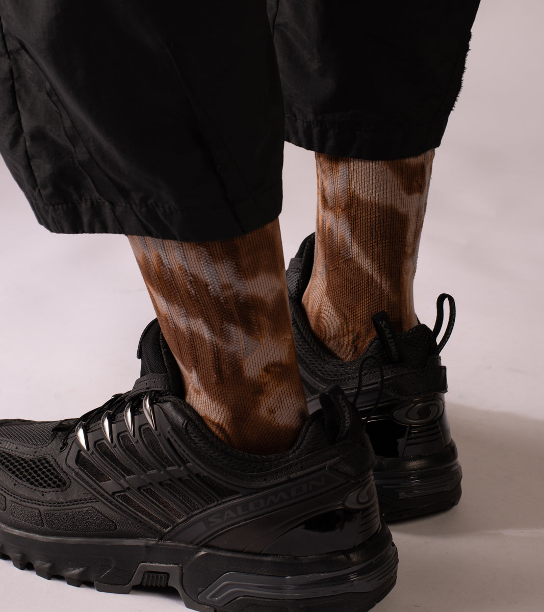 Spot dye Crew Tech Socks - Spot Sulfur