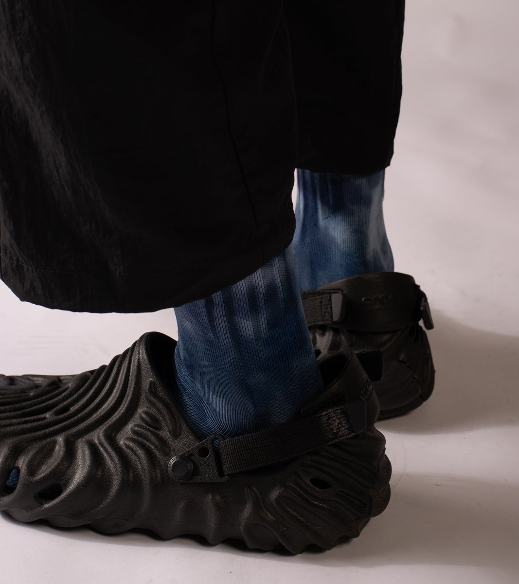 Spot dye Crew Tech Socks - Spot Navy