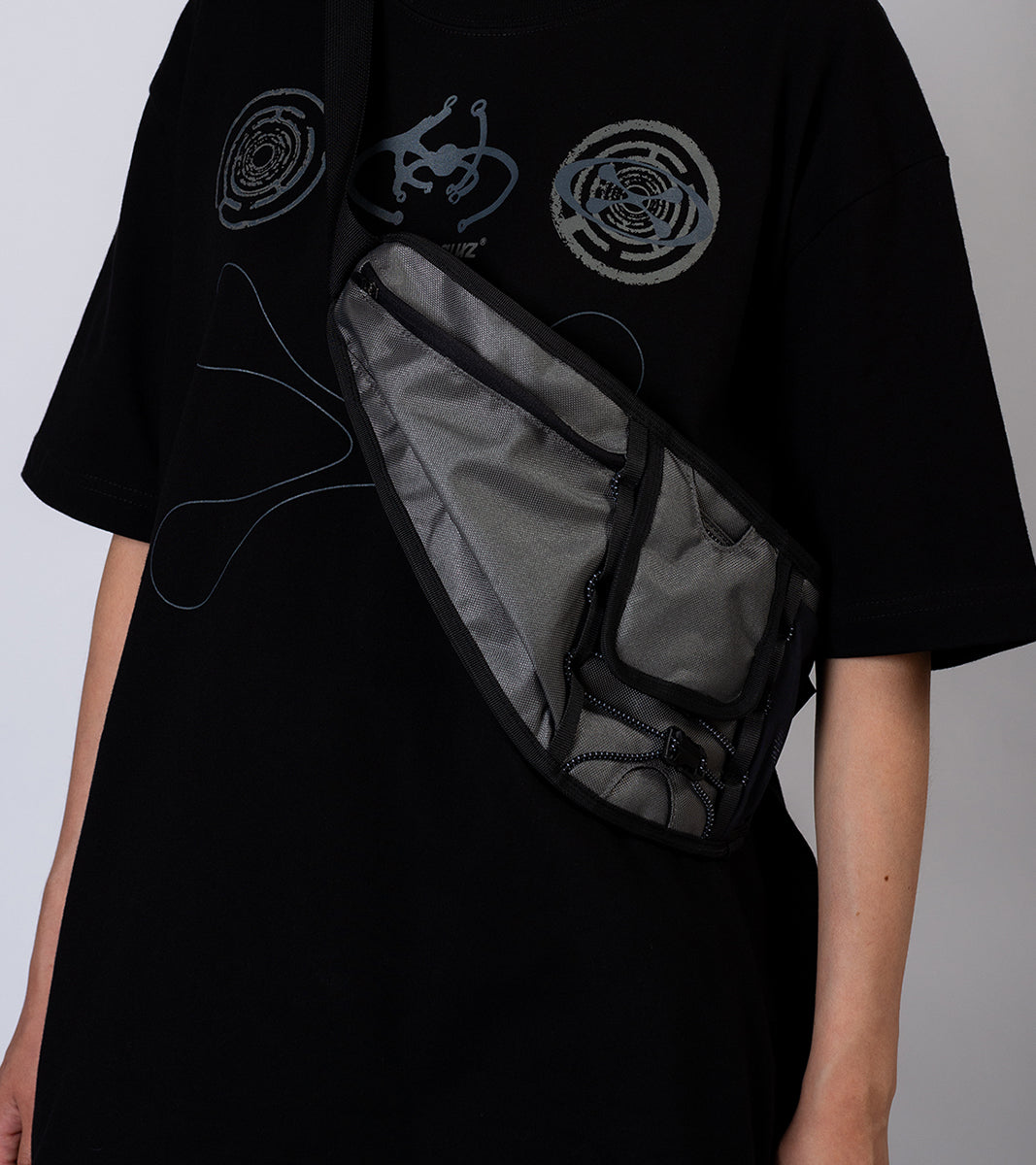 2-Side crossbody bag - Iron