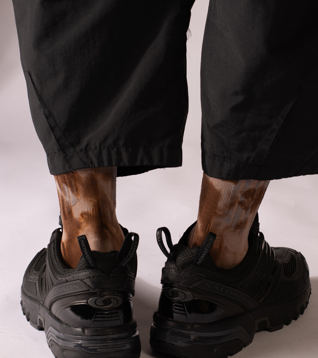 Spot dye Crew Tech Socks - Spot Sulfur