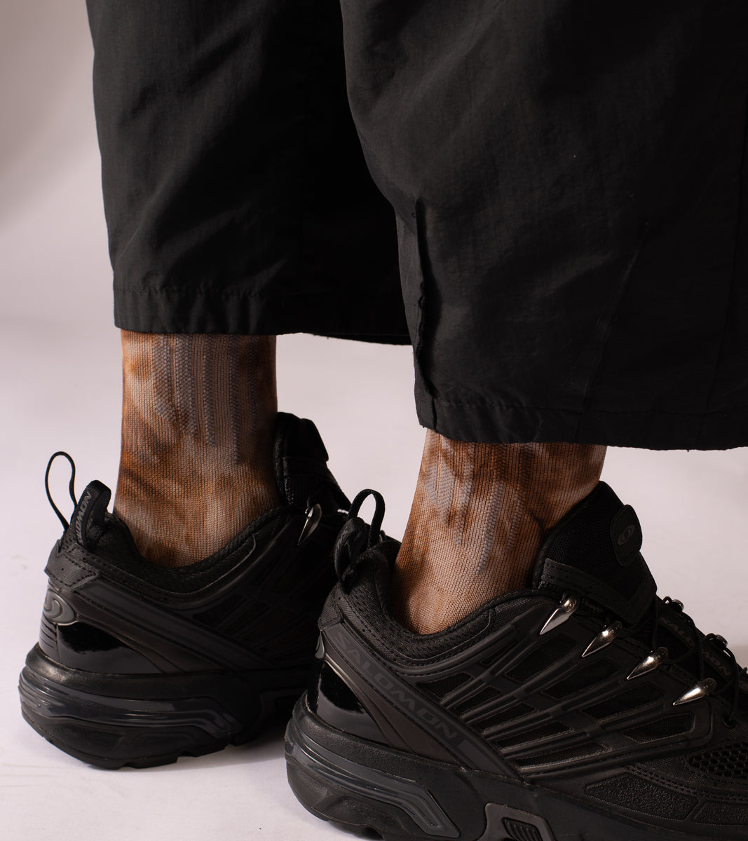 Spot dye Crew Tech Socks - Spot Sulfur