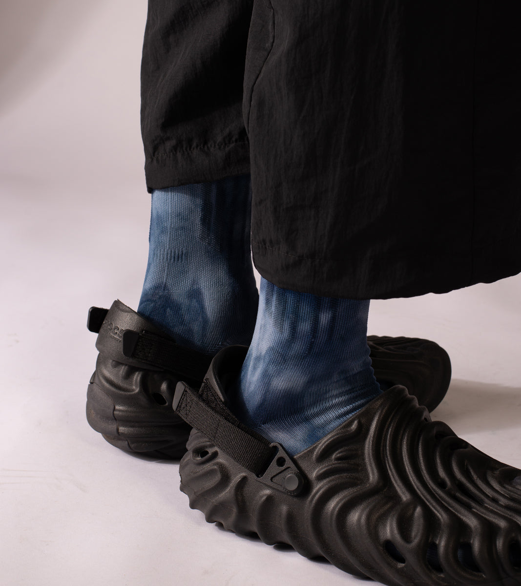 Spot dye Crew Tech Socks - Spot Navy