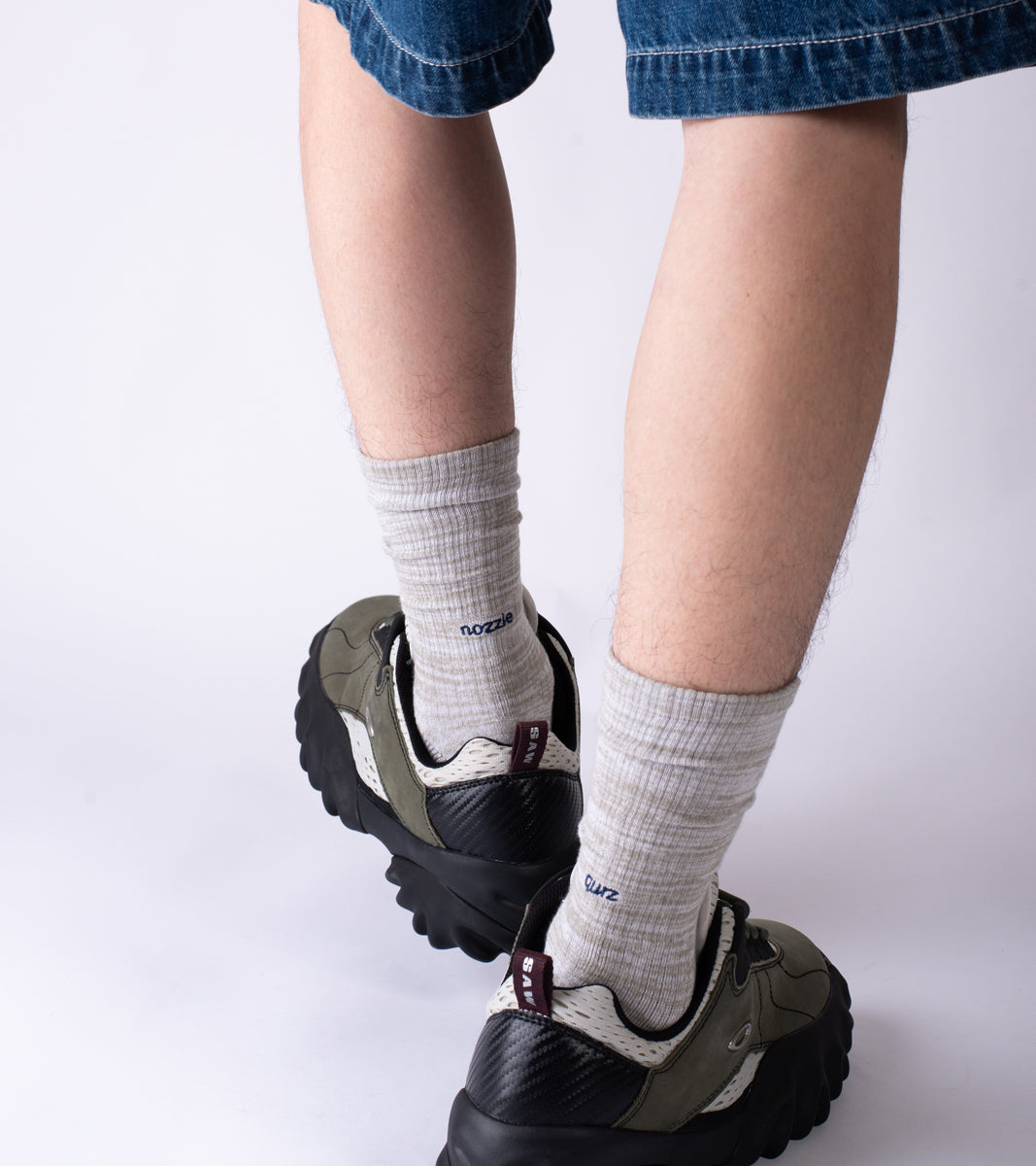 Essential Crew Casual Socks -Desert Grey