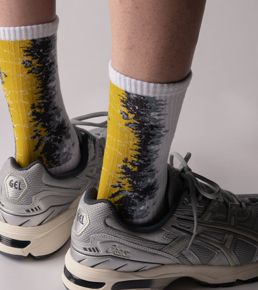 LANDING Midcalf socks - Gradient Donau