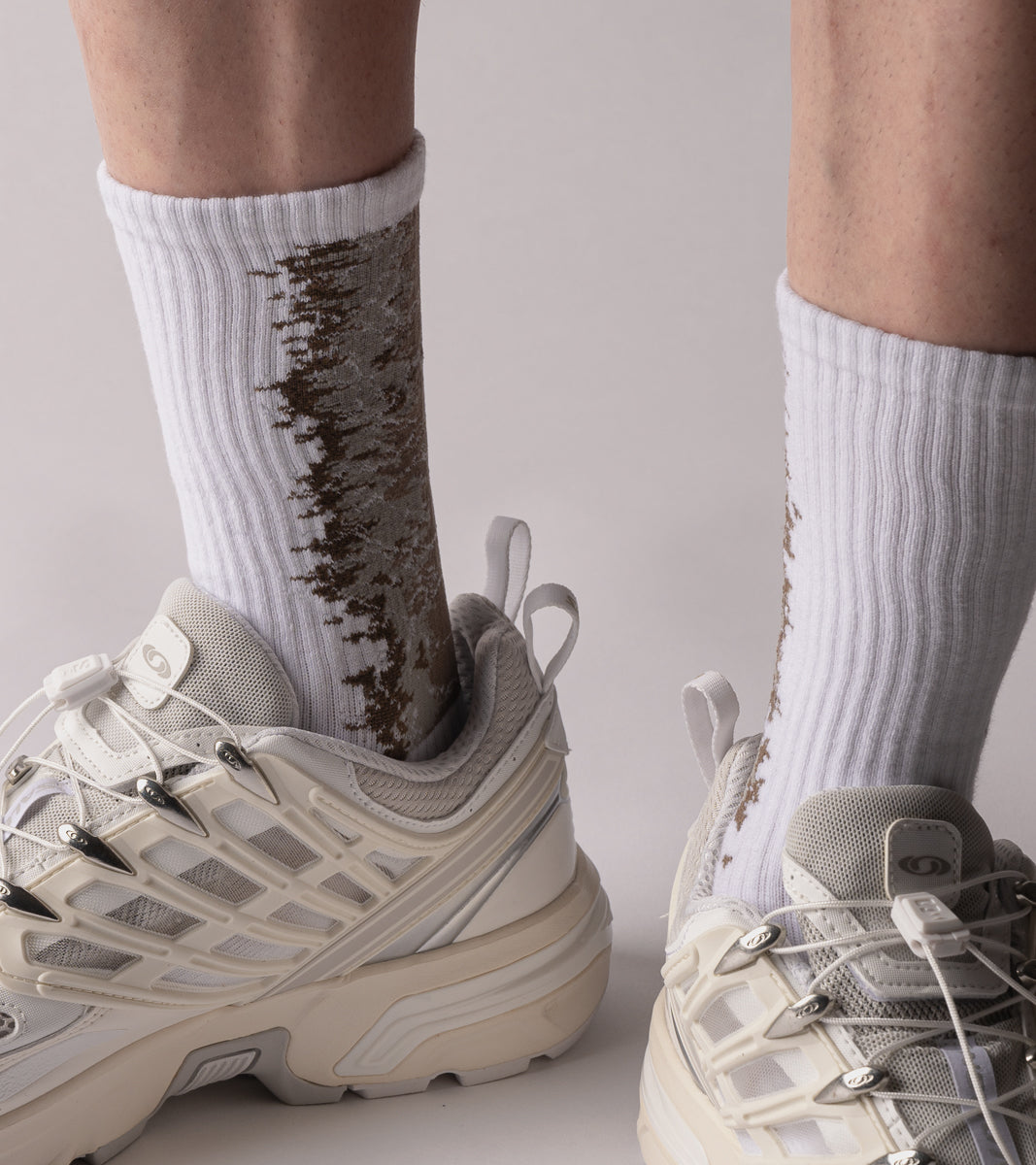LANDING Midcalf socks -Gradient Sand