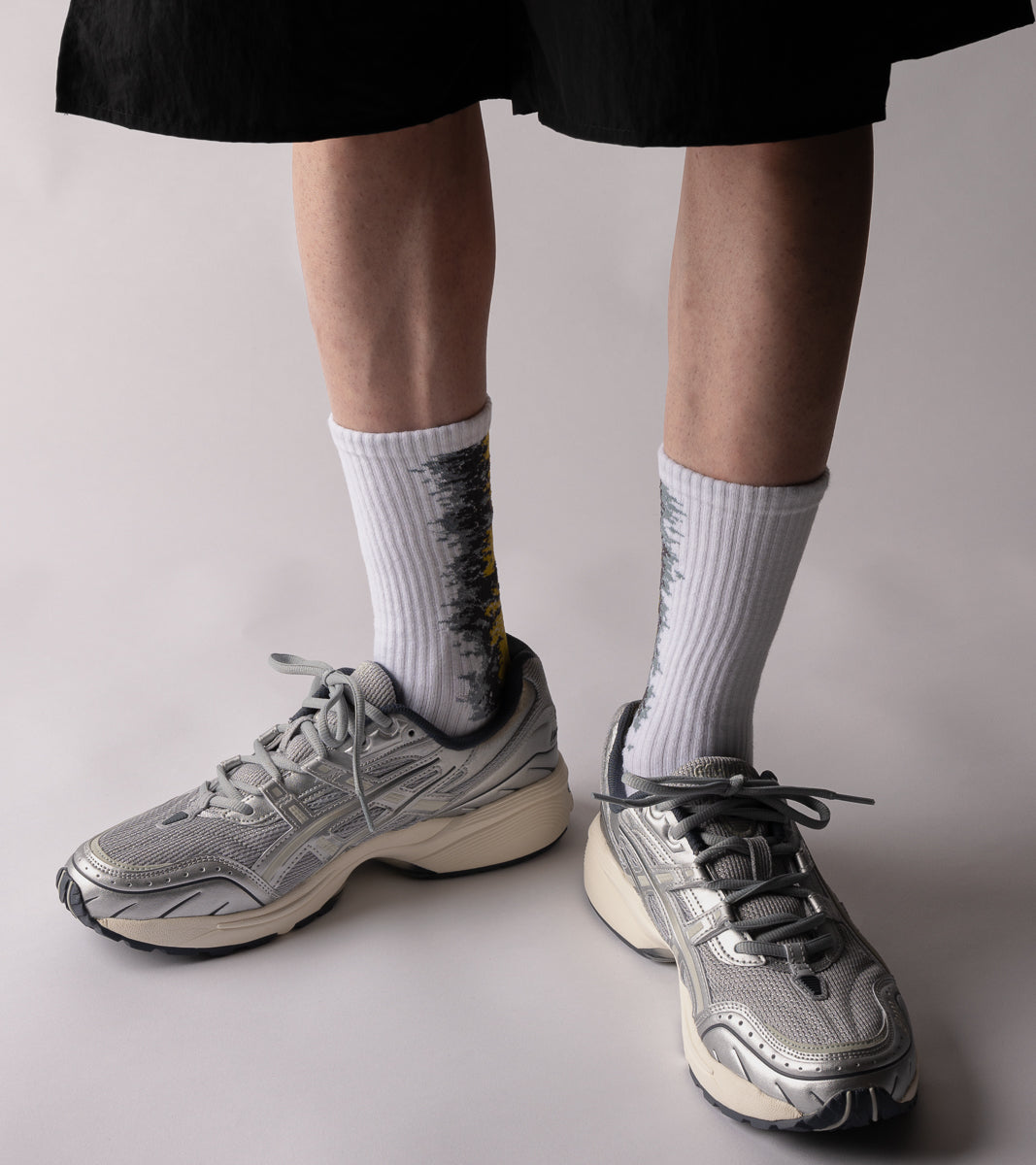 LANDING Midcalf socks - Gradient Donau