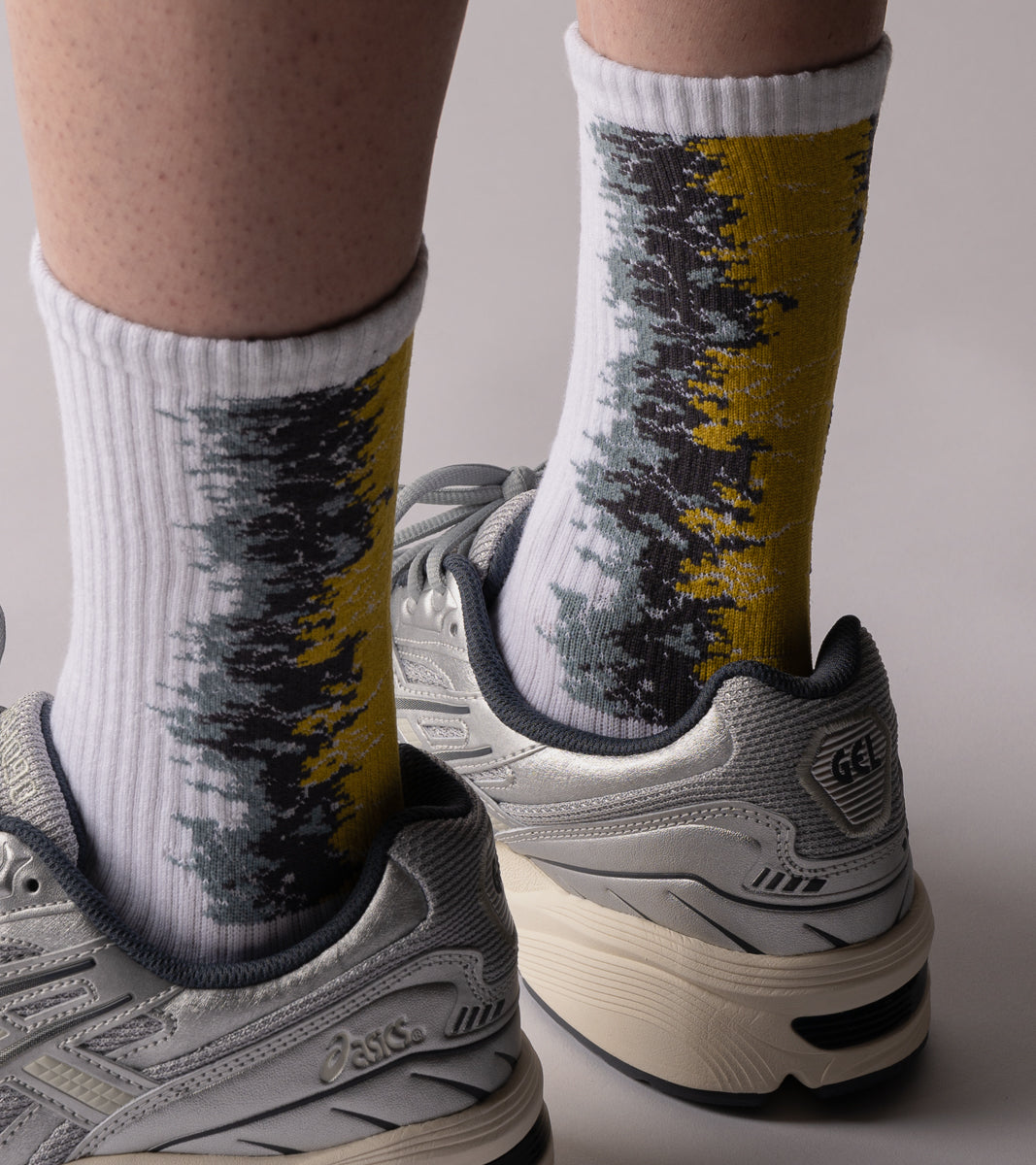 LANDING Midcalf socks - Gradient Donau