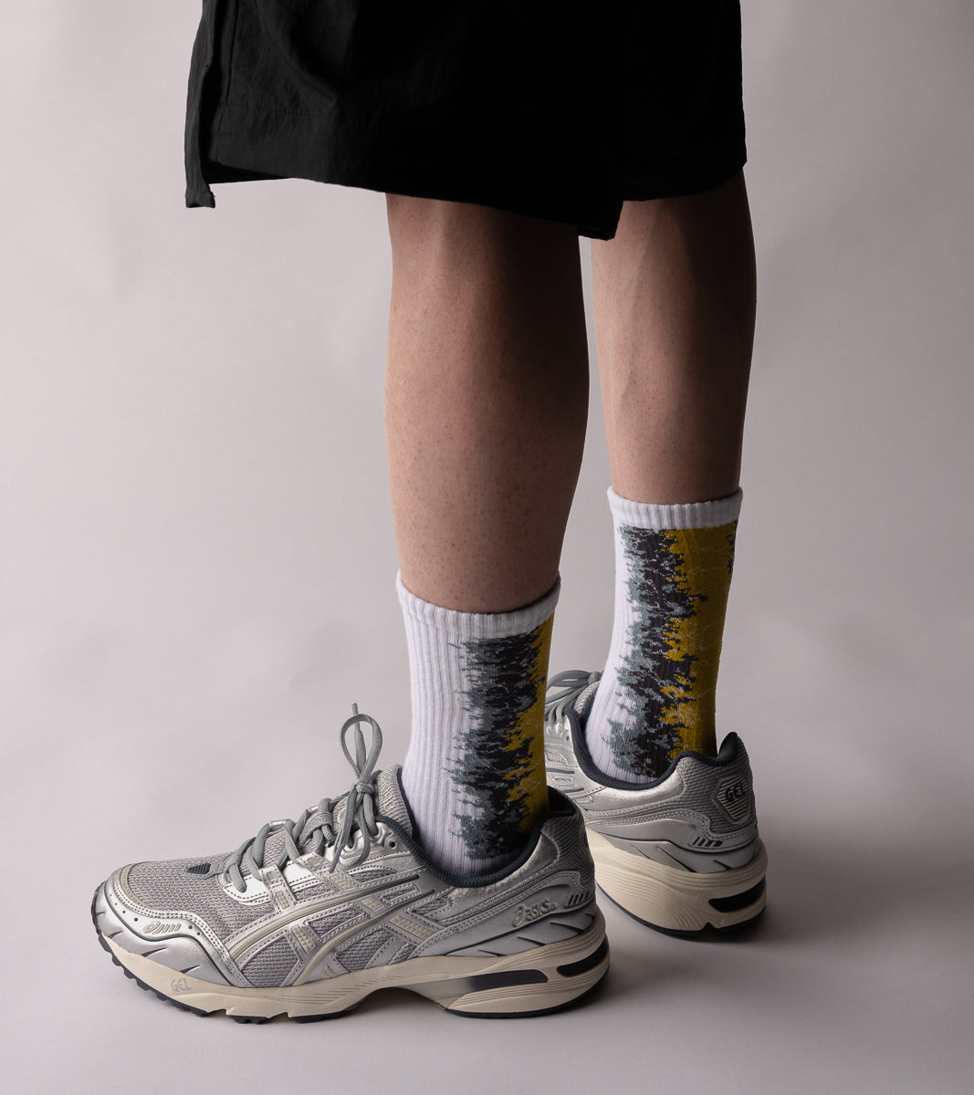LANDING Midcalf socks - Gradient Donau