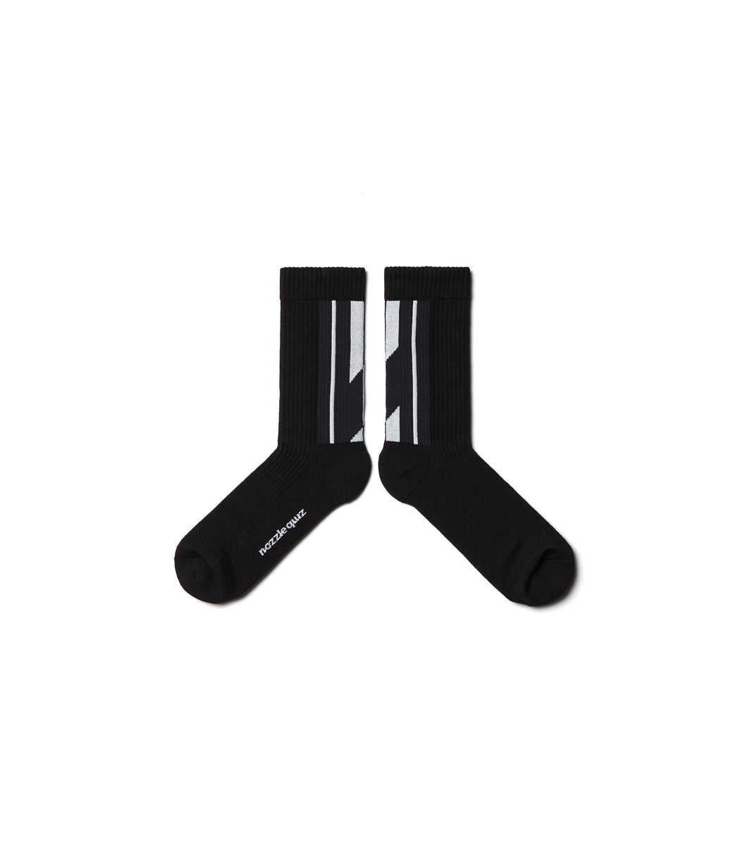LANDING R Midcalf Socks - Silver Black