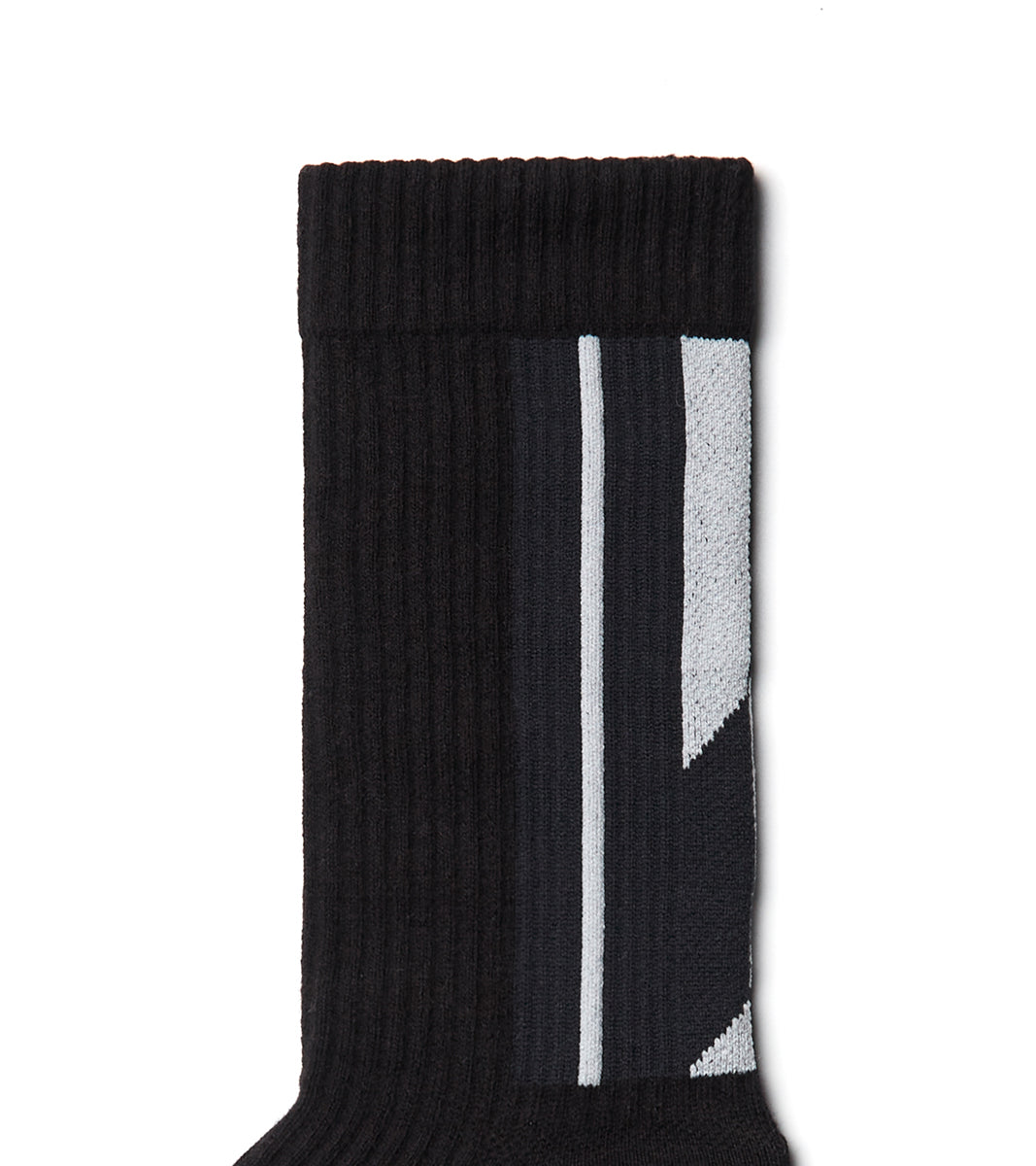 LANDING R Midcalf Socks - Silver Black