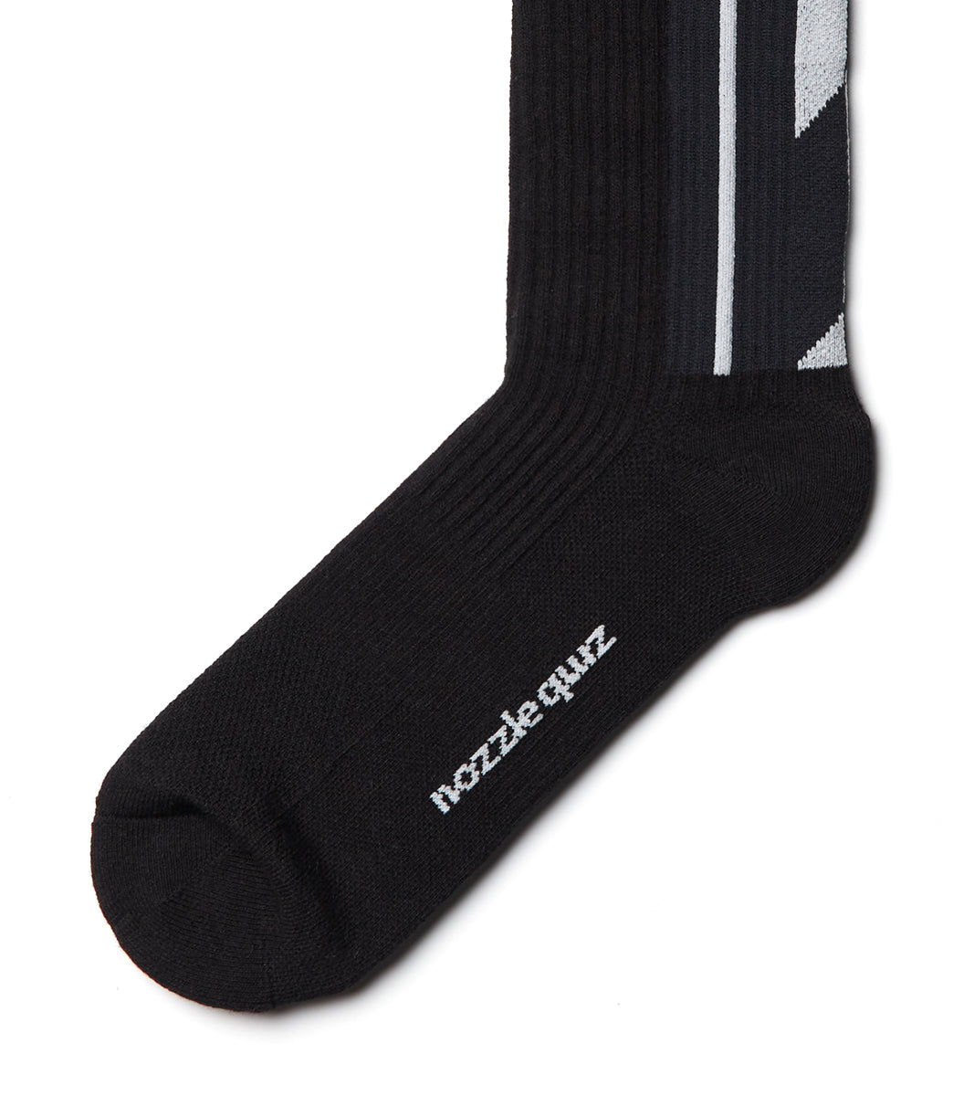LANDING R Midcalf Socks - Silver Black