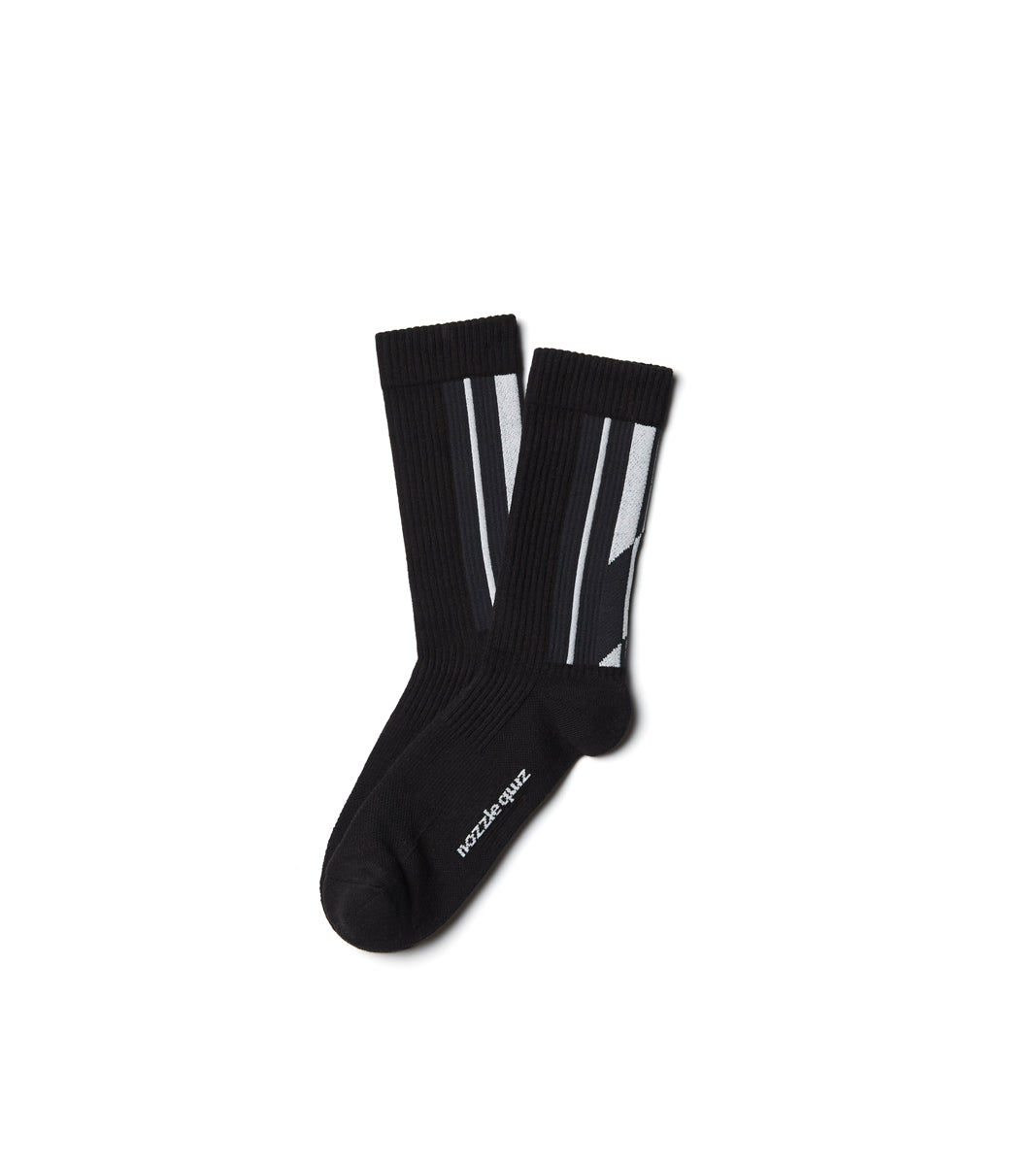 LANDING R Midcalf Socks - Silver Black