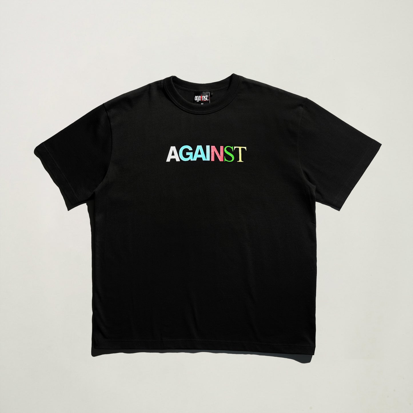 AGAINST X GOODTIMES ALL LOGO TEE BLACK