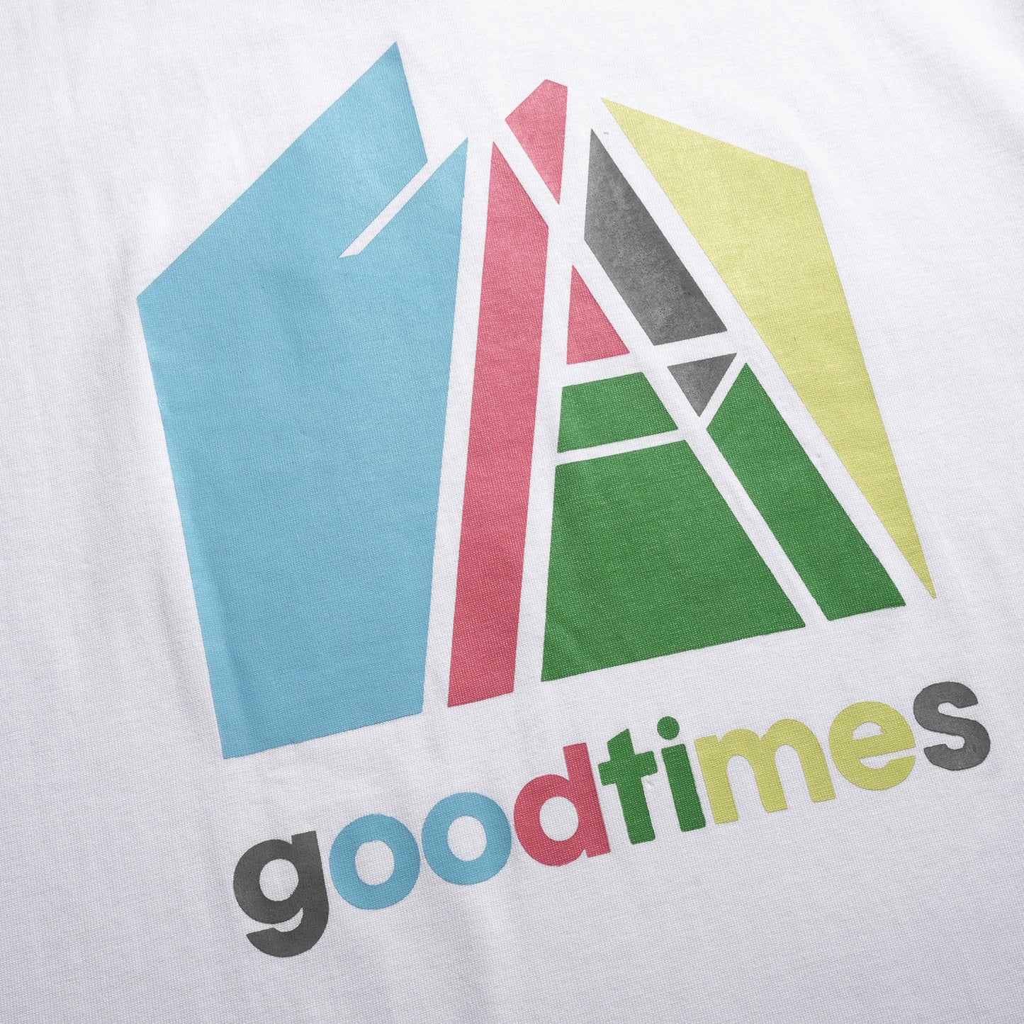 AGAINST X GOODTIMES ALL LOGO TEE WHITE