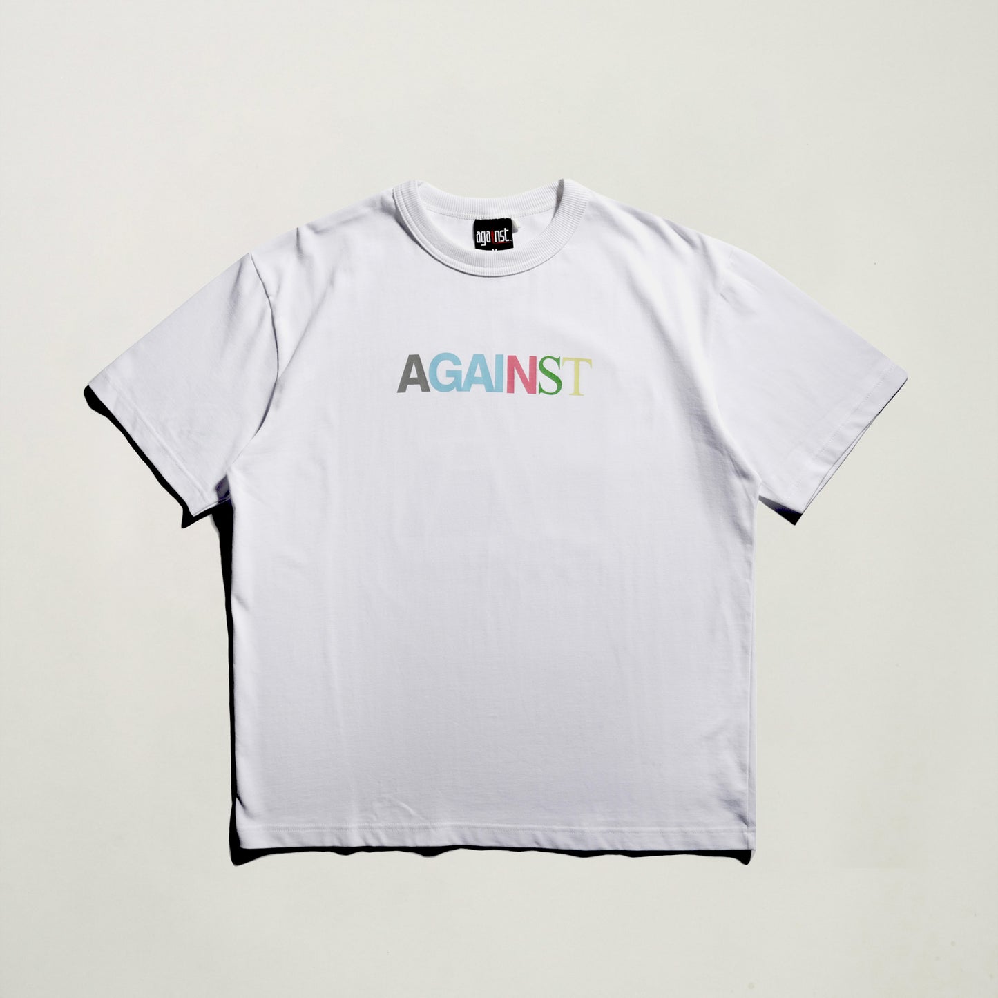 AGAINST X GOODTIMES ALL LOGO TEE WHITE