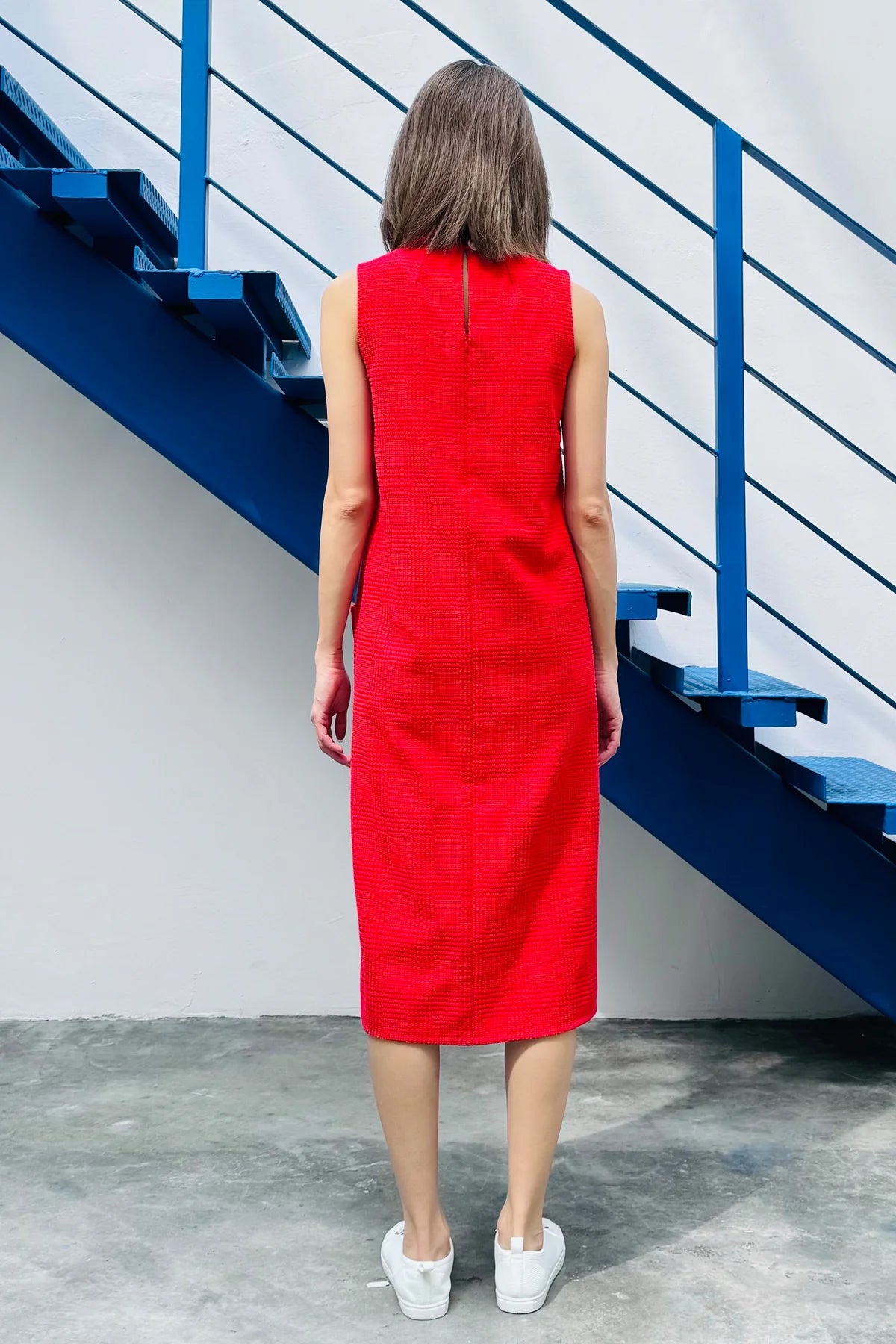 LUNAR 2024 DD01 || CURIOUS RED BROCCOLI MIDI DRESS