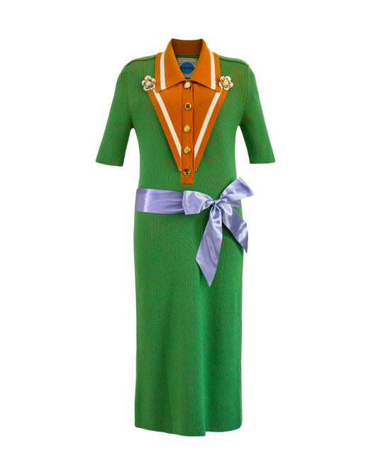 Mary Lou (Pine Green & Burnt Orange)