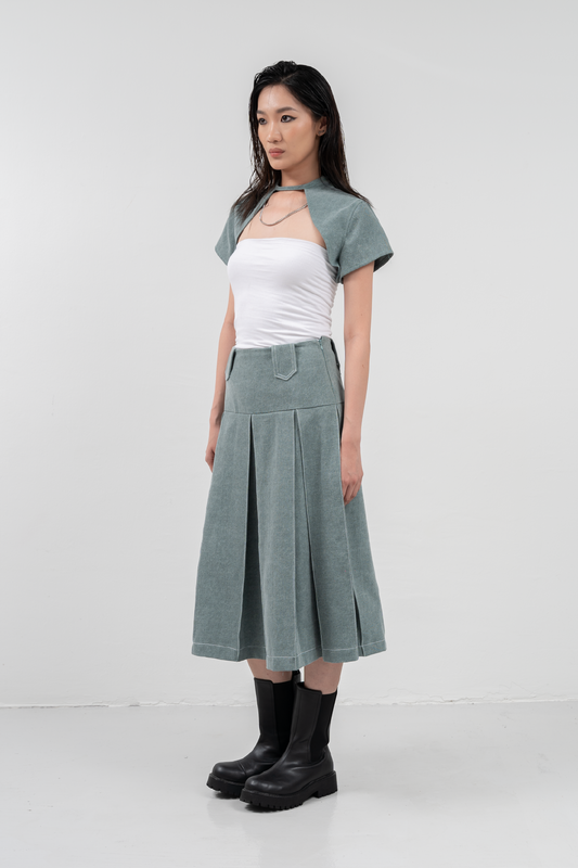 Mint Cutout Bolero