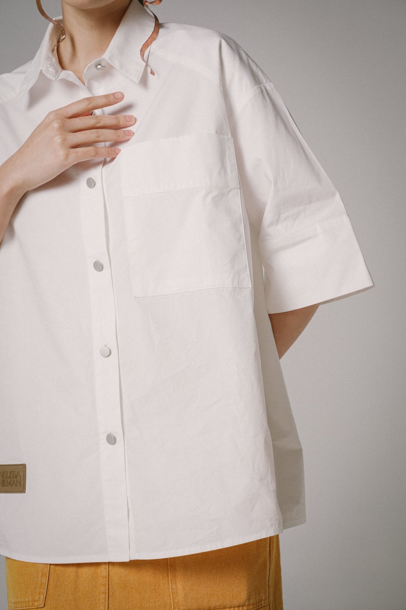 Oversized Poplin Shirts (White)