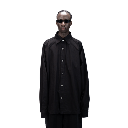 DETACHABLE L-S SHIRT - BLACK
