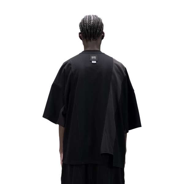 ASYMMETRICAL T-SHIRT - BLACK