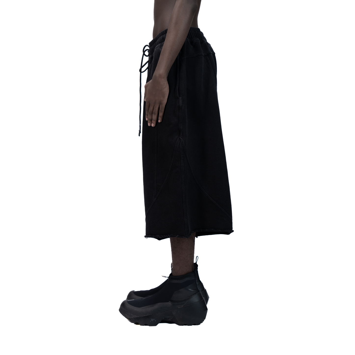 626 BAT PANEL JORTS - BLACK