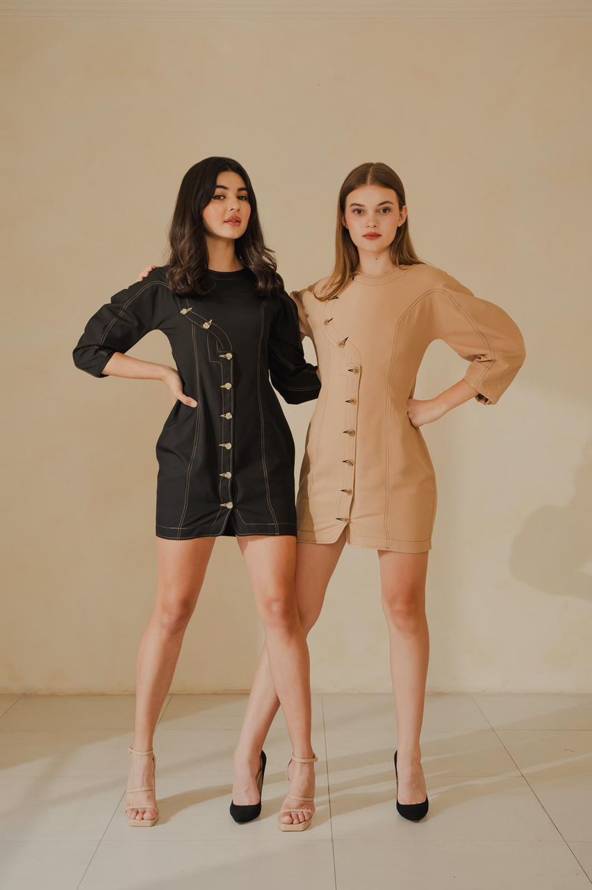 Margaux Dress In Brown