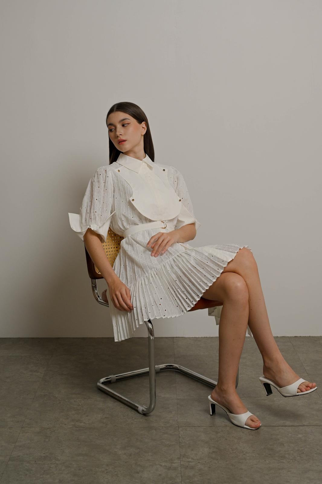 ELLA DRESS IN IVORY