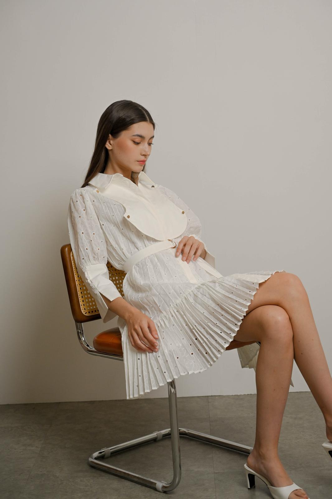 ELLA DRESS IN IVORY