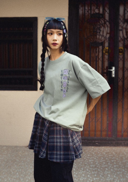 Sunny Beach Tee Green