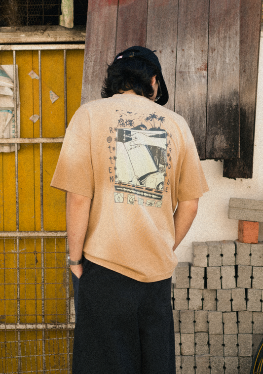 Sunny Beach Tee Washed Beige