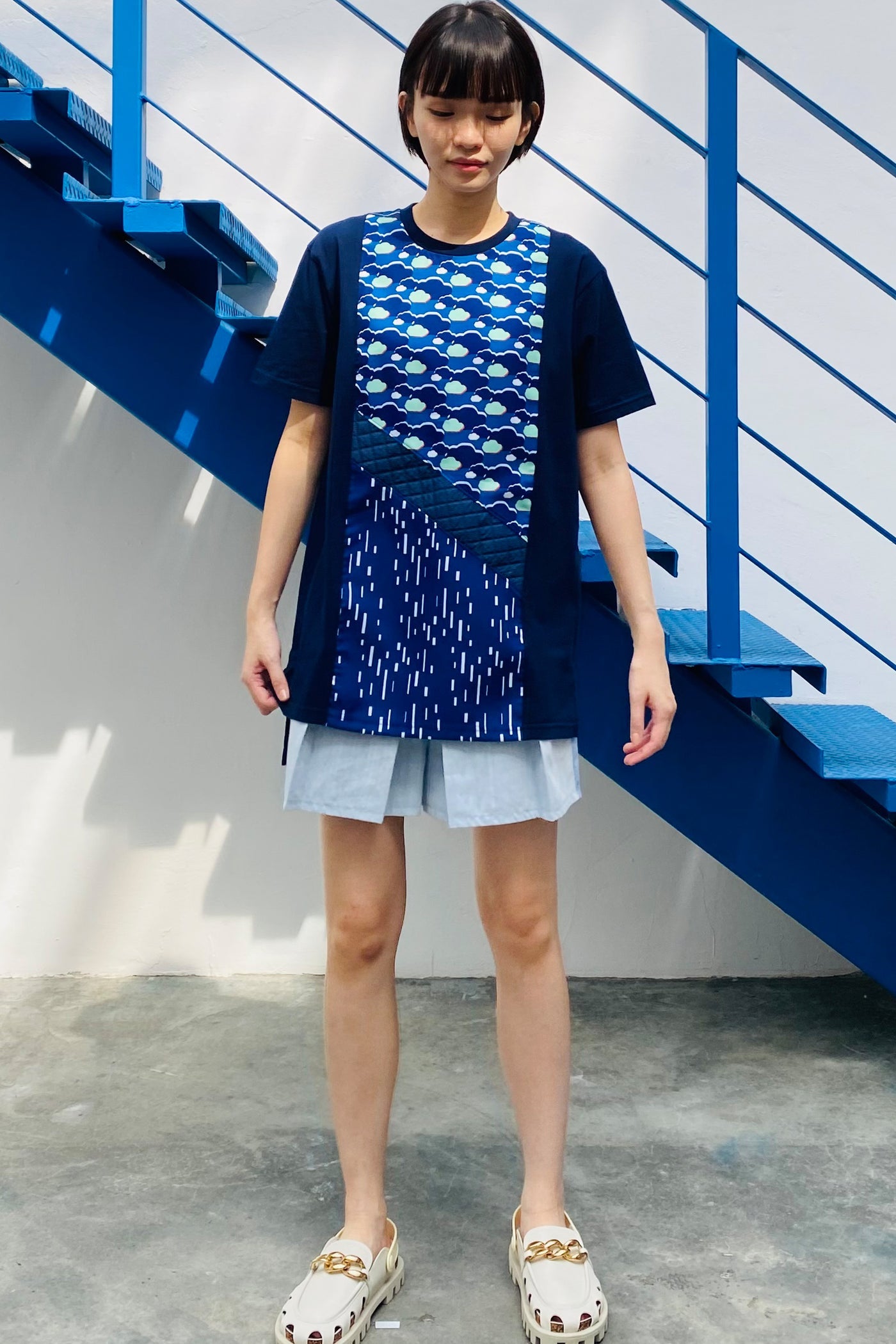 S07 UNISEX TEE || NAVY BROCCOLI