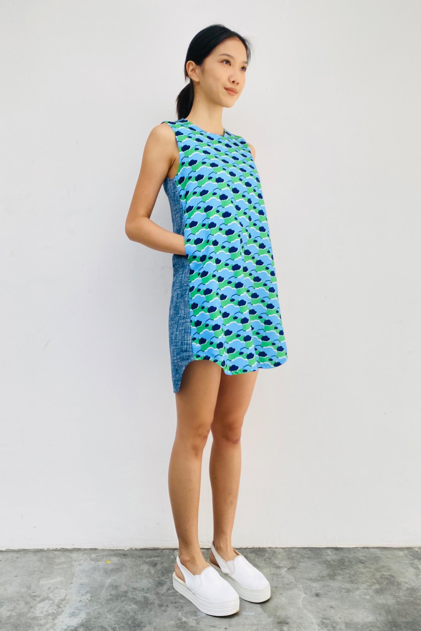 S18 DD10B || BROCCOLI MINI DRESS