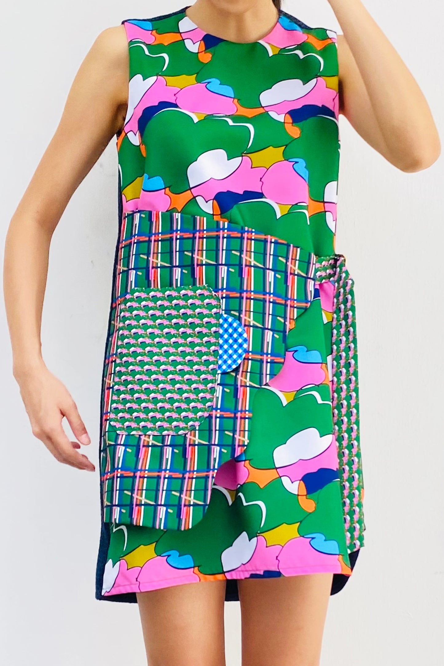 S18 DD05B || GREEN TOMATO MINI DRESS