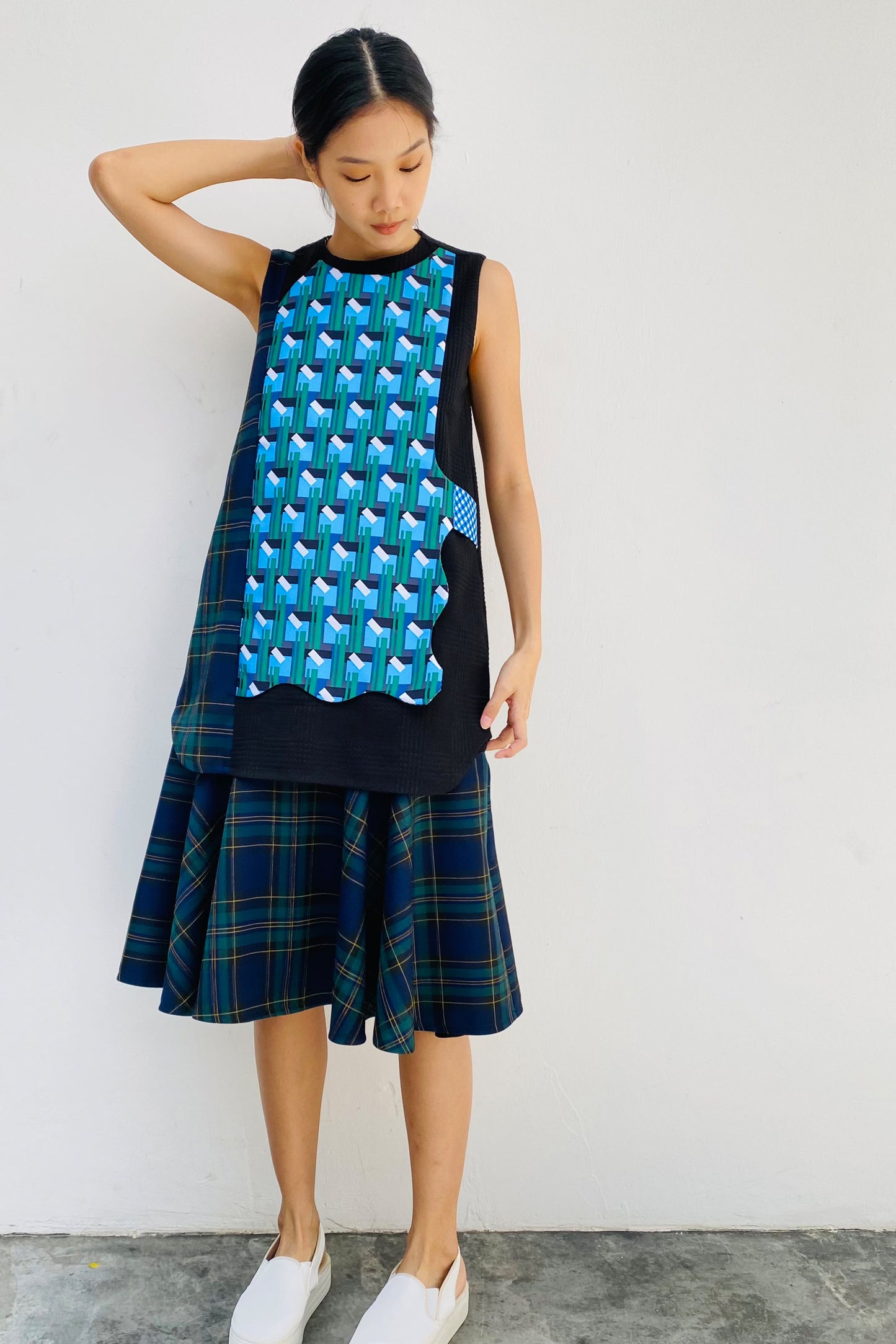 S18 DD06 || SALAD BOWL MIDI DRESS