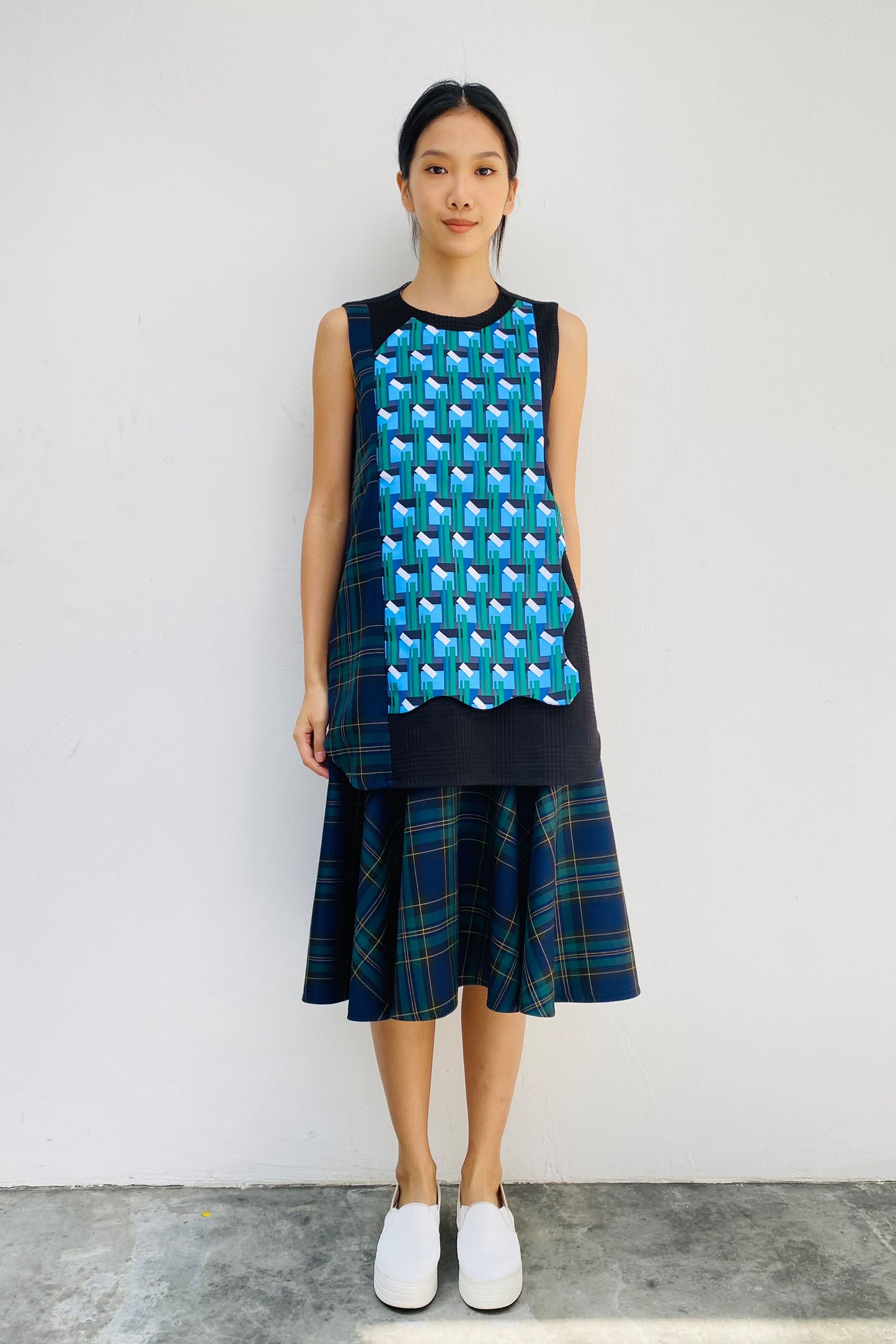 S18 DD06 || SALAD BOWL MIDI DRESS
