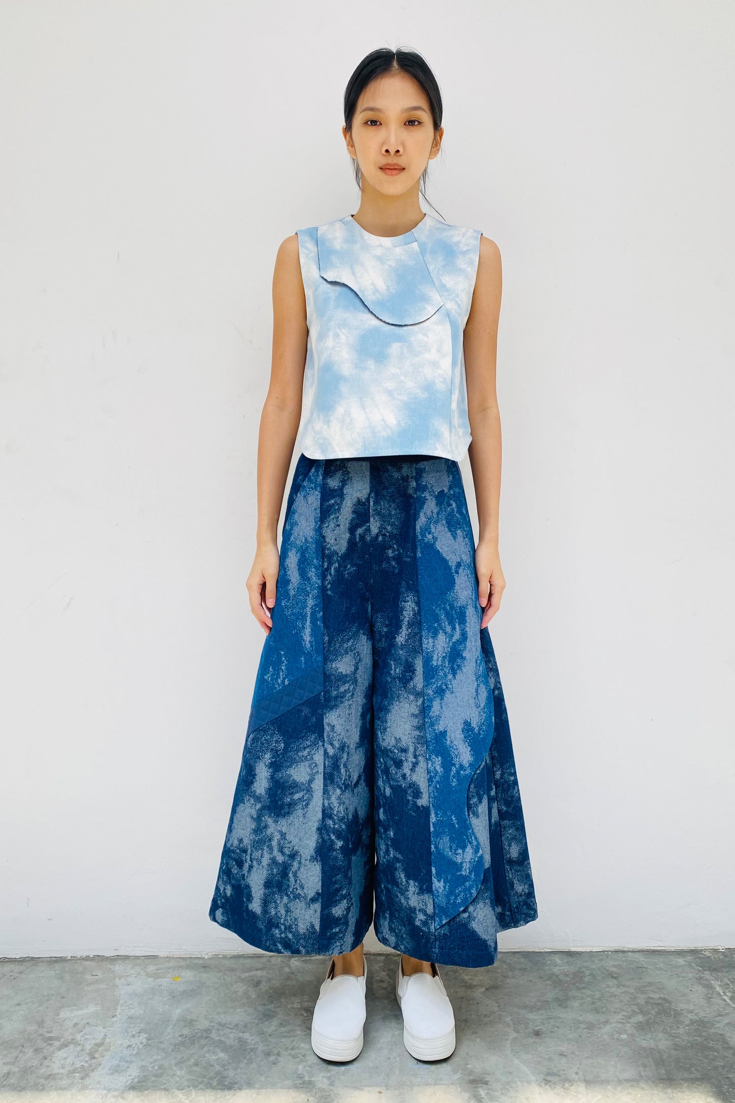 S18 LP04 || DENIM PALAZZO