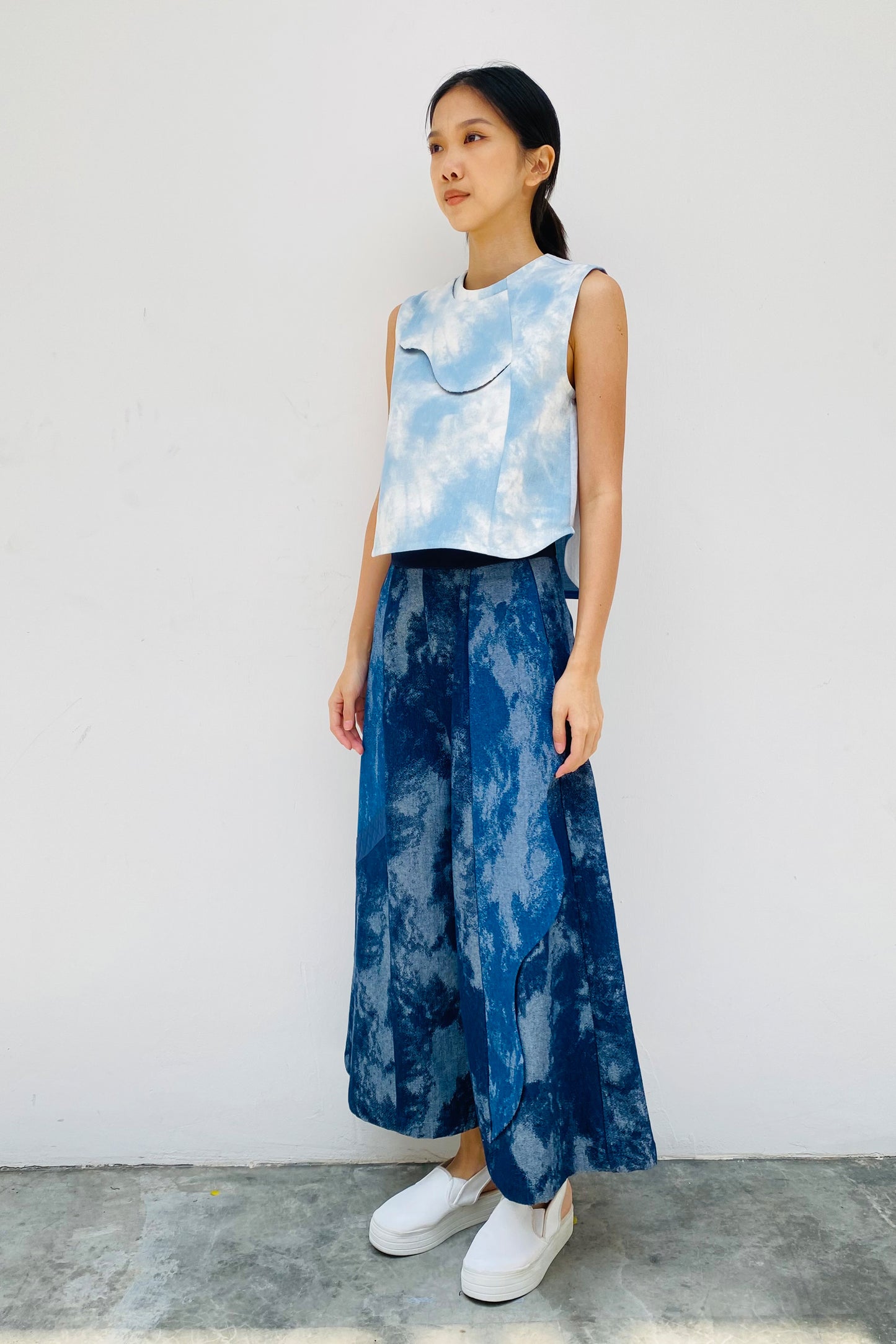 S18 LP04 || DENIM PALAZZO