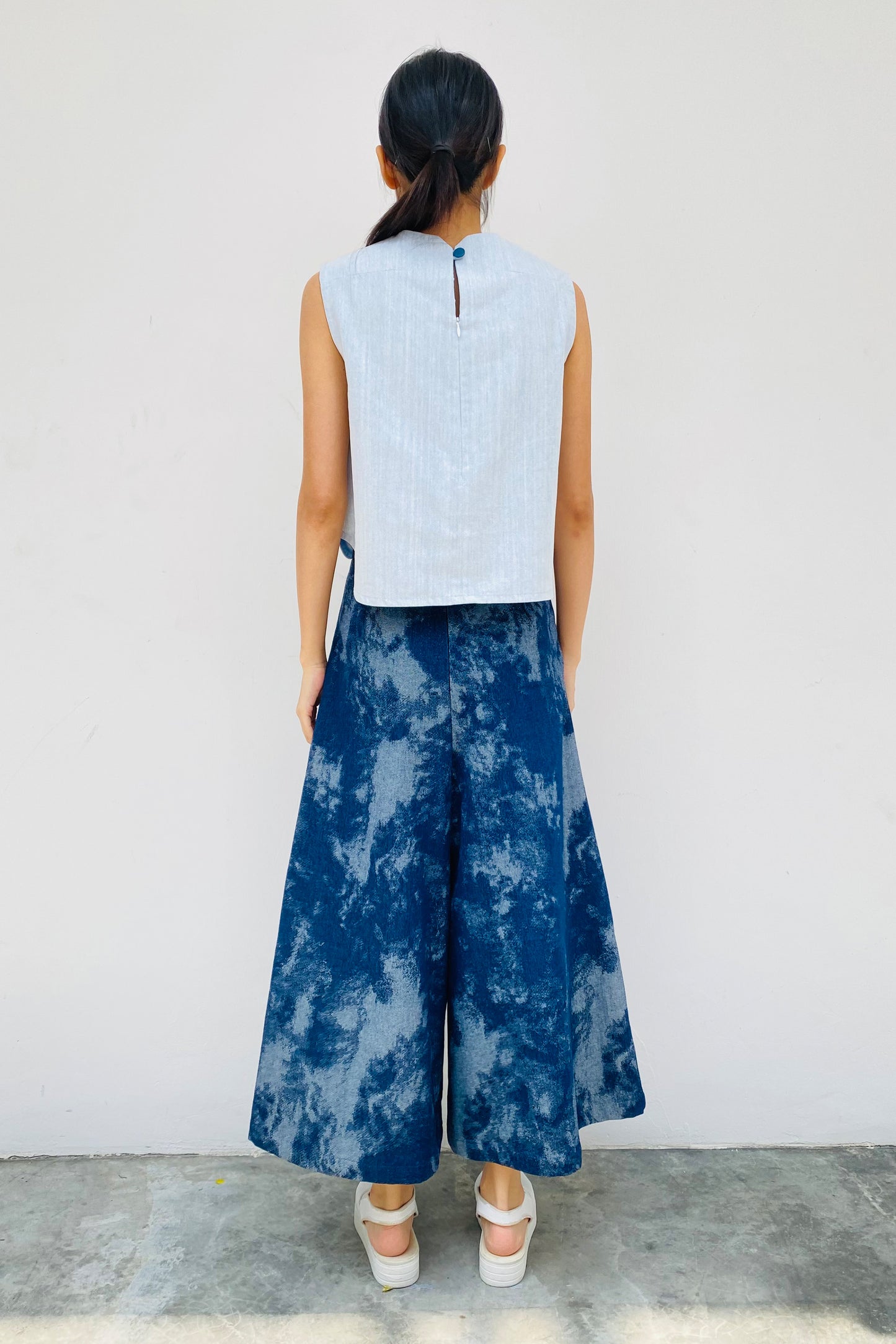 S18 LP04 || DENIM PALAZZO