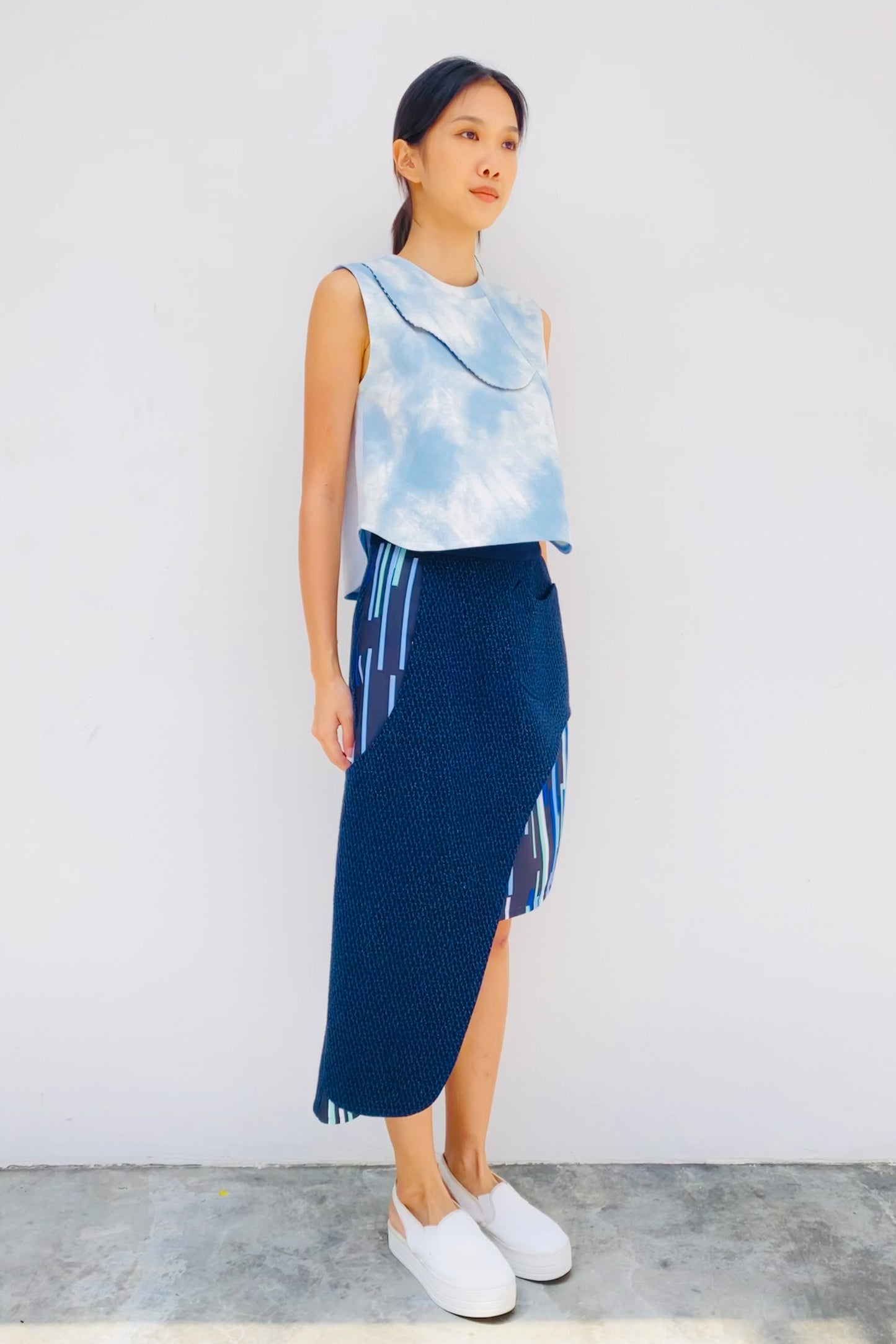S18 SK01 || ASYMMETRICAL SKIRT
