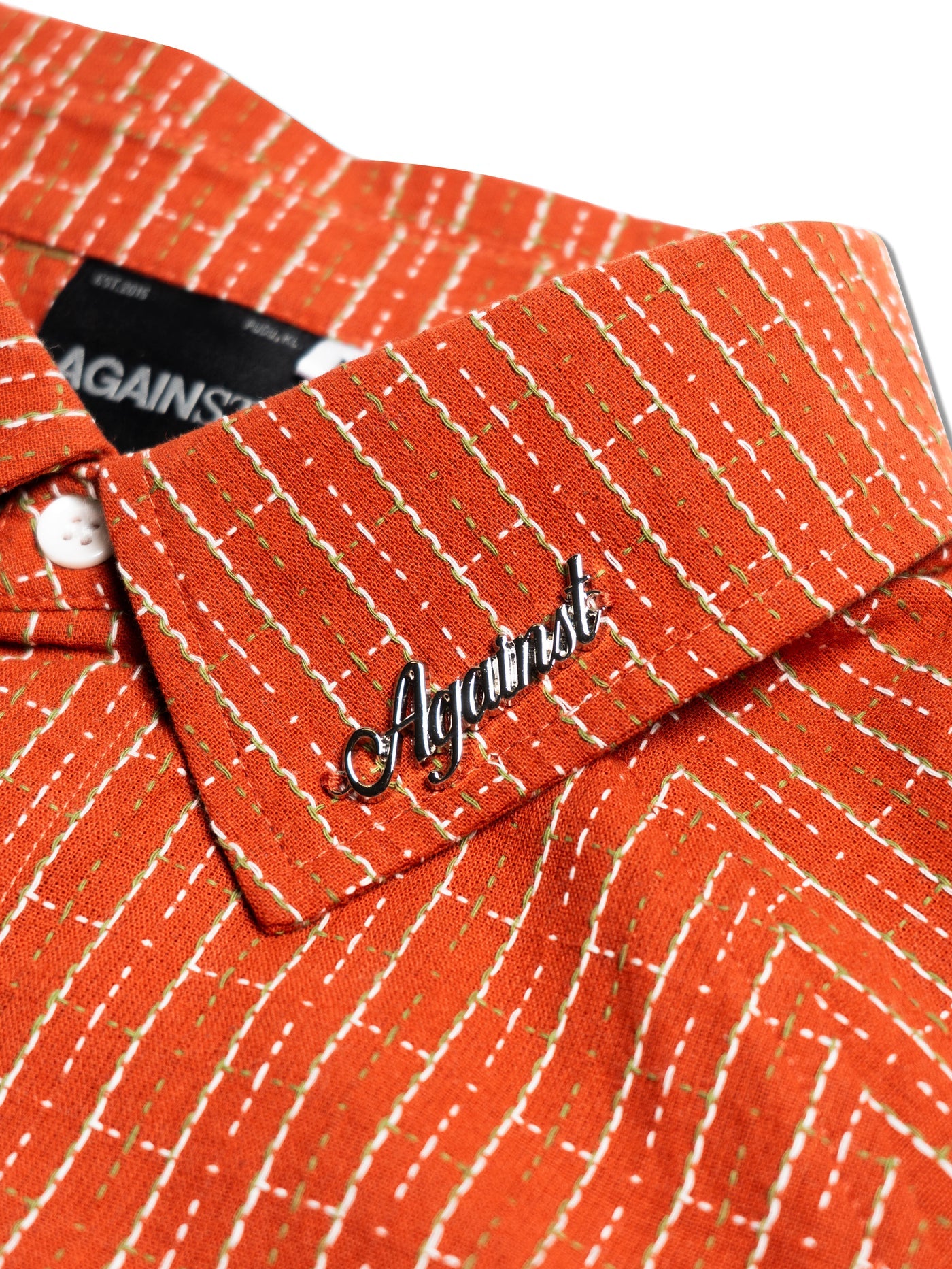 SASHIKO SHIRT ORANGE